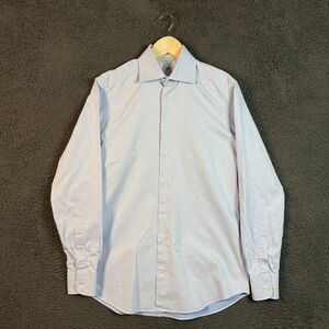 Suitsupply Shirt Mens 15.5 Blue Slim Fit Spread Collar Dress Shirt Long Sleeve